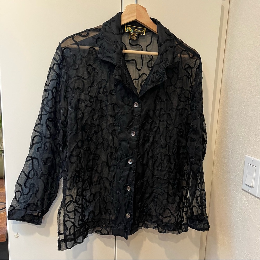 Vintage Silk Button Up